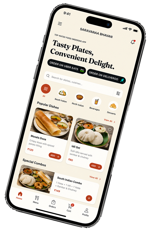 South Indian Food Ordering App for Convenient Indian Food Delivery in Croydon