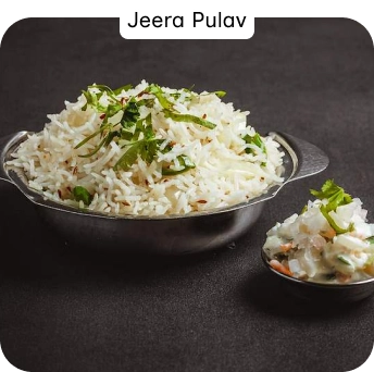 Jeera Pulao with Raita Served as an Indian Rice Specialty in Croydon