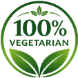 100% Vegetarian Food Icon
